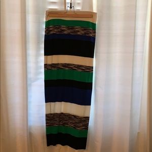 Anthropologie Striped Maxi Skirt